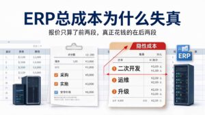 工厂上一套 ERP 系统多少钱？钱花在哪五段，哪两段...