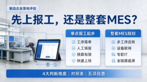 车间管理系统先上哪一层？四个判断维度（附自查）